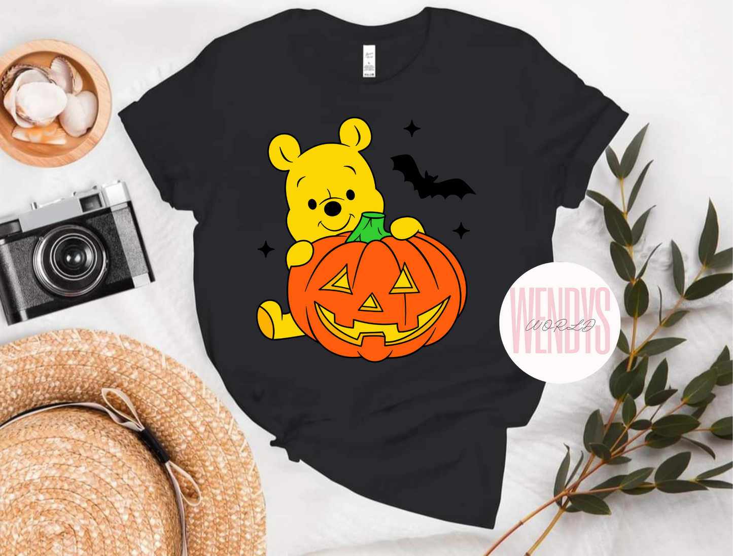 Halloween Bear Pumpkin Tshirt