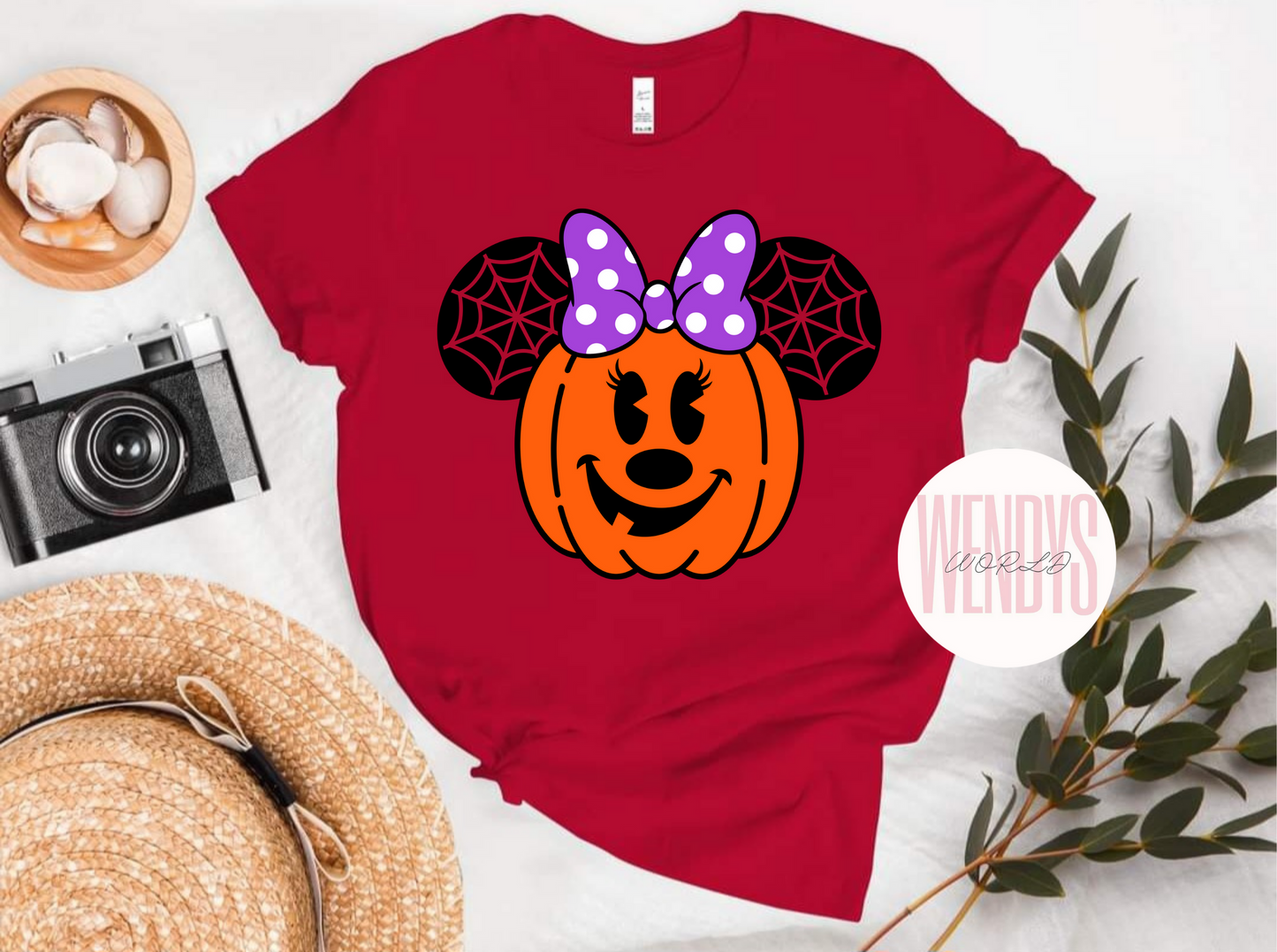 Halloween Pumpkin Girl Mouse Tshirt