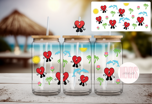 Red Hearts/ Un Verano Sin Ti Libbey Glass