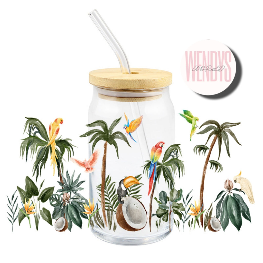 Palm Tree Tropical Uvdtf Wrap