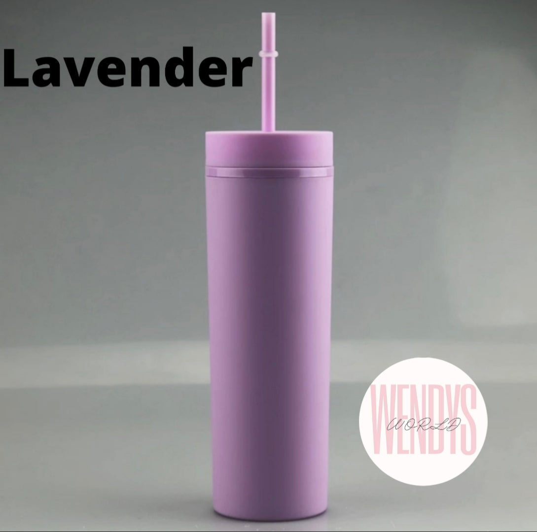 16oz Skinny Matte Tumbler