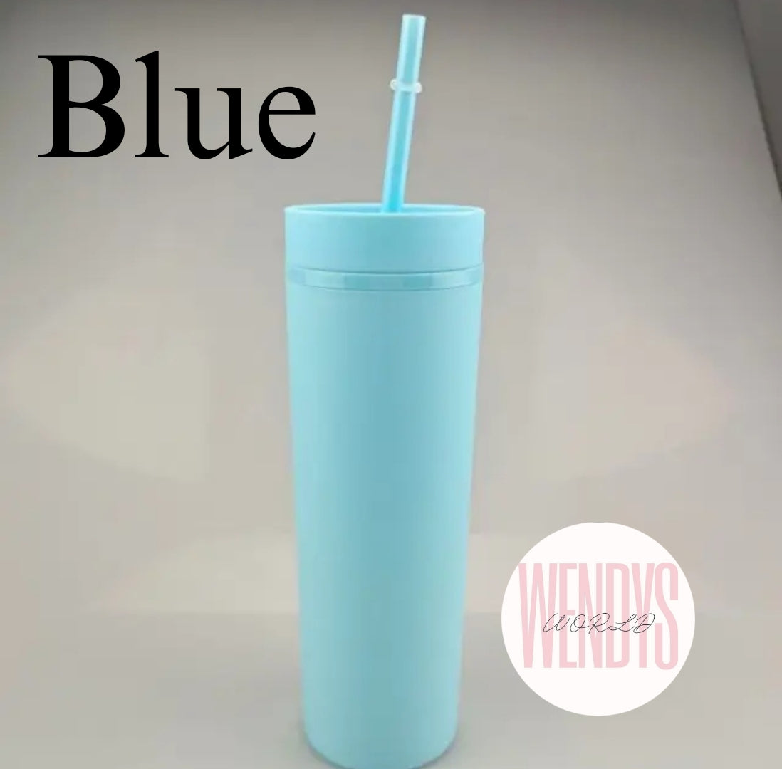 16oz Skinny Matte Tumbler