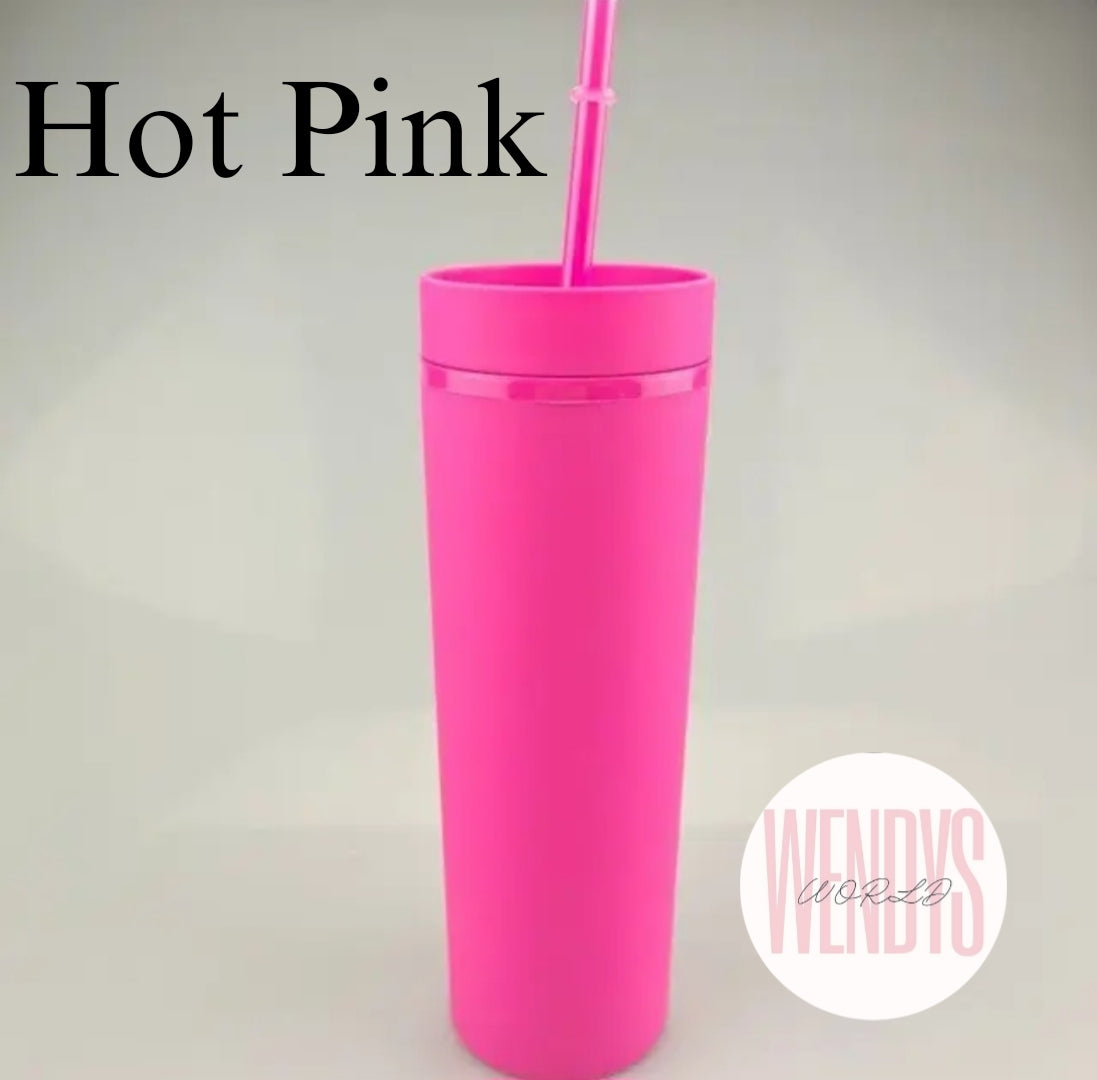 16oz Skinny Matte Tumbler