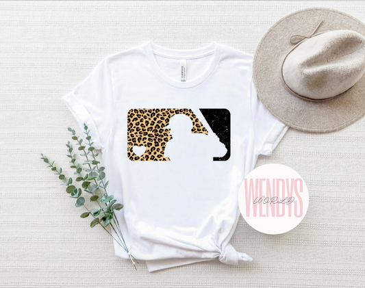 Baseball cheetah Tshirt